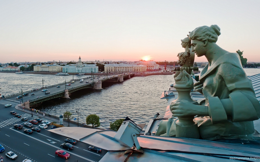 Набережная Зимней канавки в городе "Санкт-Петербург"