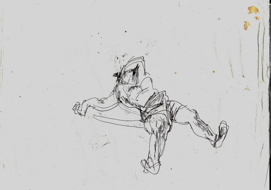 Набросок: «Старшая лежит с короной на шконаре»