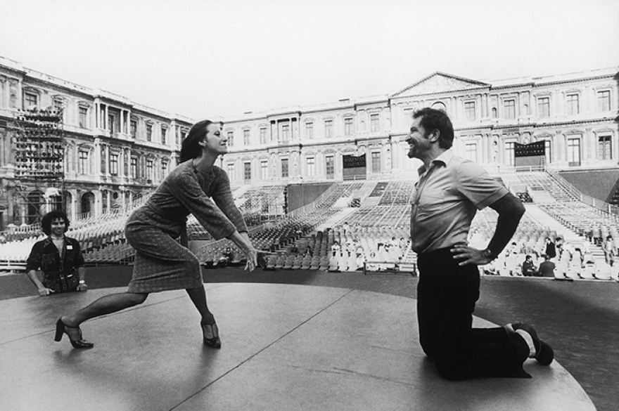 Майя Плисецкая репетирует с Морисом Бежаром