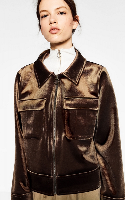 Бархатная куртка Zara, 3999 руб. (Zara)