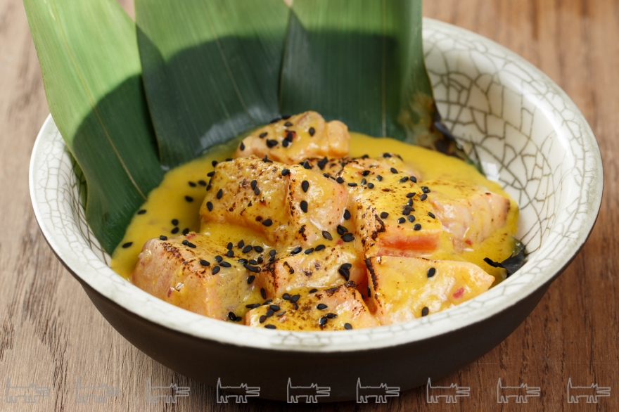 Севиче из обоженного лосося