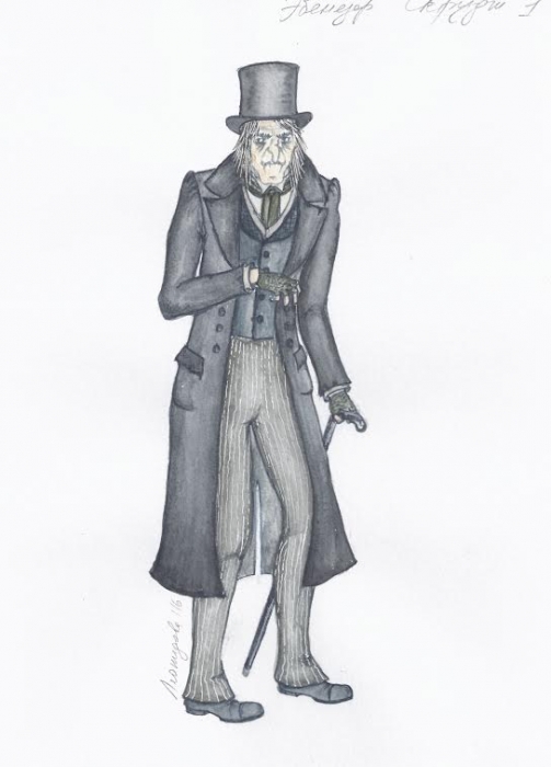 Эскиз костюма Скруджа