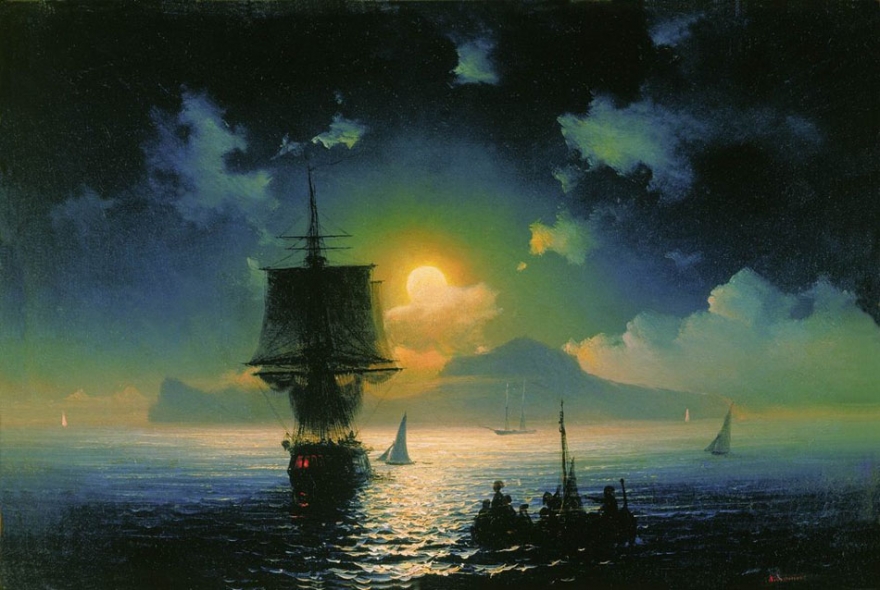 Лунная ночь на Капри, 1841