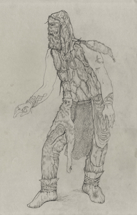 Эскиз костюма кобника