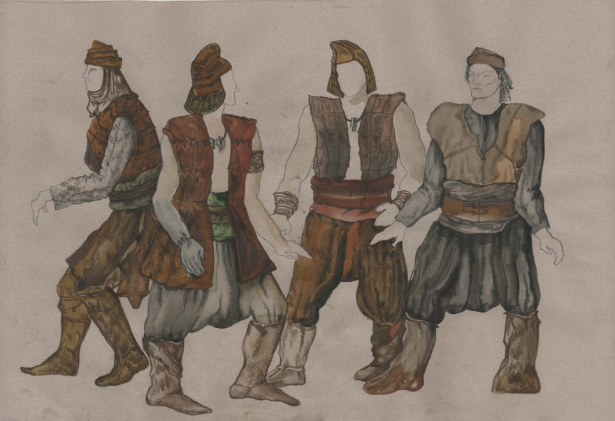 Эскиз костюмов булгар