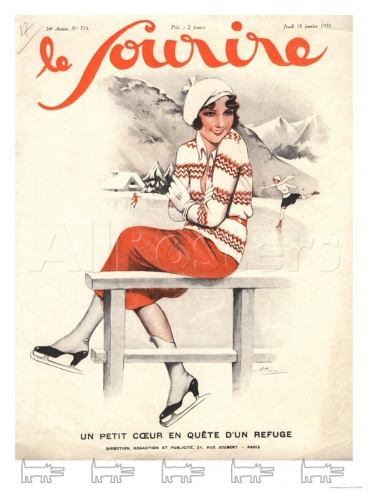 1920-1930 годы – бум популярности зимних видов спорта в Европе. В тренде - вязаные платья, свитеры с поперечной полоской и летящие юбки. Ожидая своих