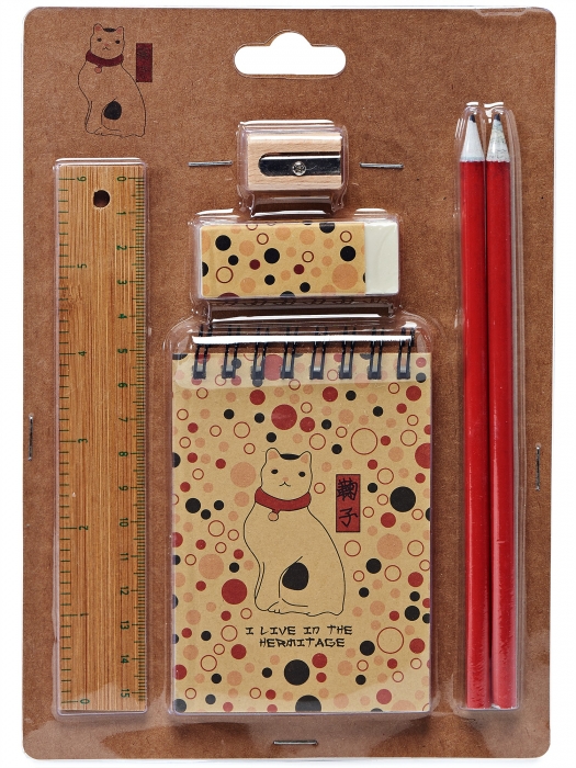 Набор для пенала «Японская кошка», 550 руб.