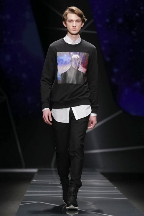 Юджин Иванов на показе Frankie Morello