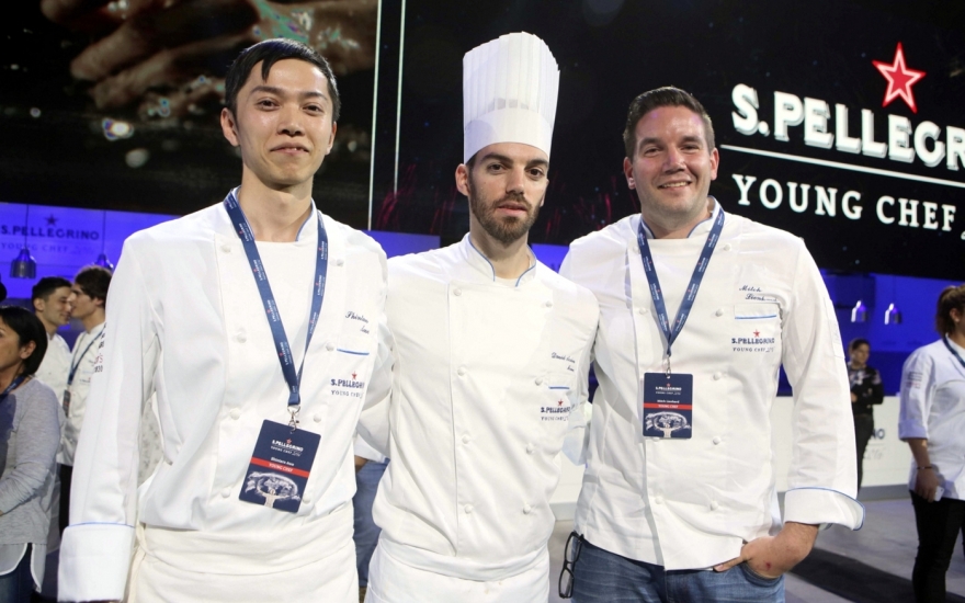 Участники суперфинала Шинтара Ава (Франция), Дэвид Андрес Морена (Испания) и Митч Лиенхард (США)