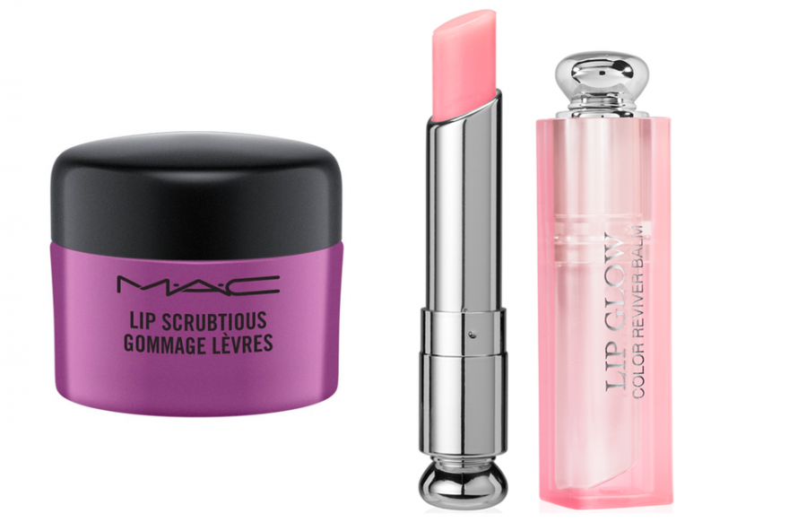 Lip Scrubtious M.A.C, 1490 руб. (M.A.C.); Lip Sugar Scrub Dior, 2680 руб. («Рив Гош»)
