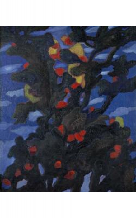 Николай Рябушинский "Цветущий колеус",1910-е, картон, масло