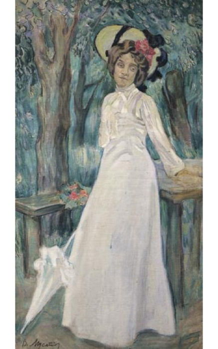 Виктор Борисов-Мусатов "Портрет Надежды Станюкович", 1903, холст, масло