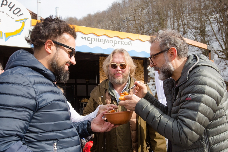 Владимир Мухин, Геннадий Йозефавичус и Массимо Боттура