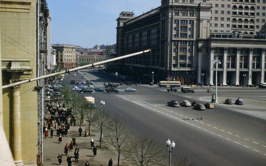 Манежная площадь, Москва.
