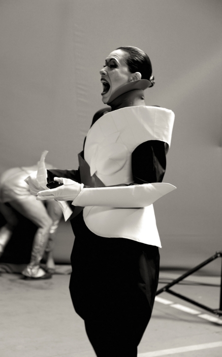 Актриса Татьяна Колганова в роли инопланетной женщины Юдифь на бэкстейдже фильма «Звездный ворс» (2012). Прототипом ее персонажа стала «Аэли­та» из