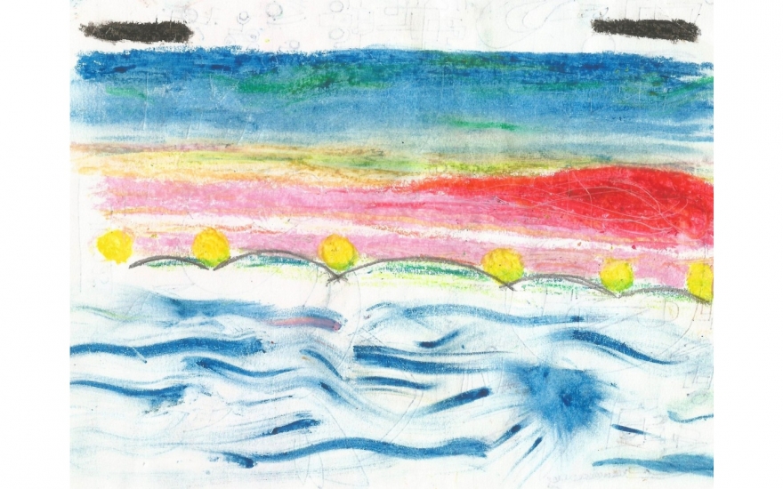 Рисунок Дворцово­ го моста Леонида Макарова