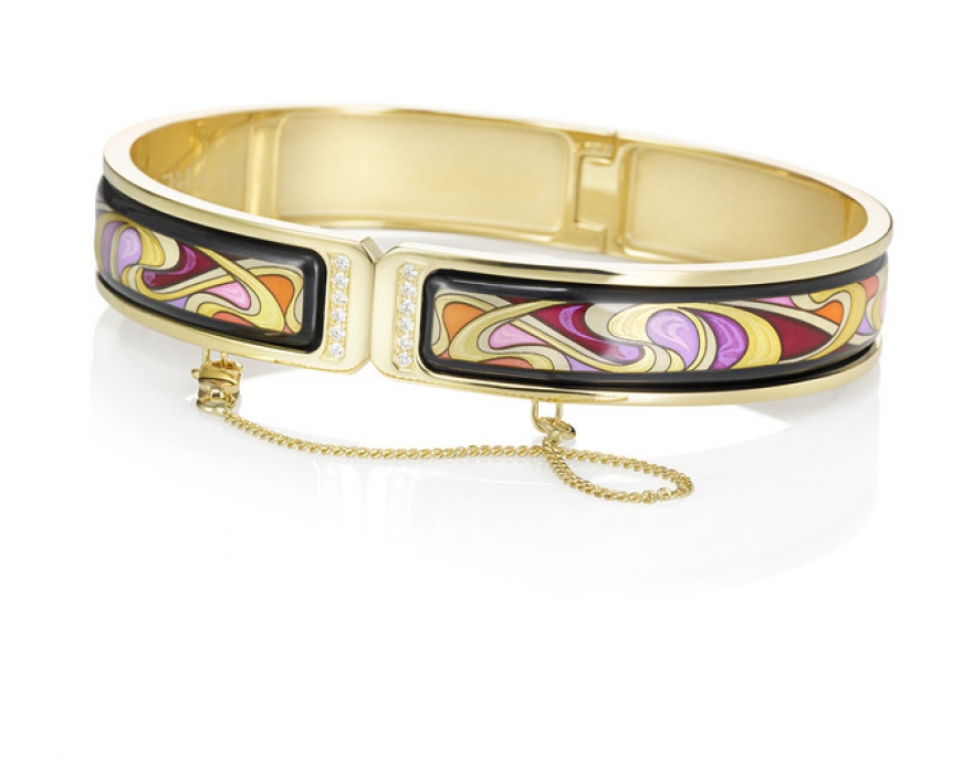 Браслет «Балерина» с бриллиантами из коллекции «Посвящение Альфонсу Мухе» в дизайне «Сара Бернар Бургундия», 964 490 руб.