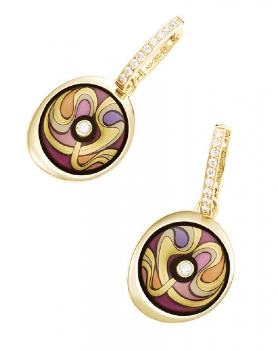 Серьги «Луна Пикколиссима» с бриллиантами из коллекции «Посвящение Альфонсу Мухе» в дизайне «Сара Бернар Бургундия», 312 280 руб.