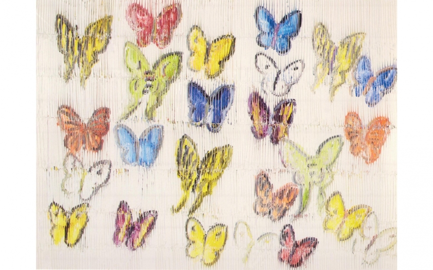 Хант Слонем. Репницы и сатурнии луны. 2015. Х.м. 76.2 х 101.6