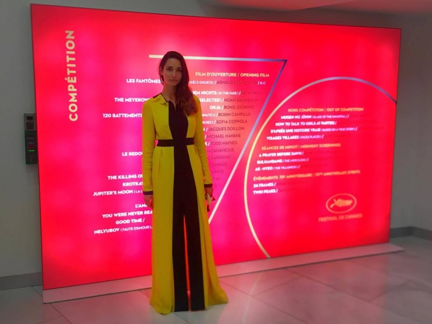 Галина Голованова в платье питерского бренда Homo Consommatus