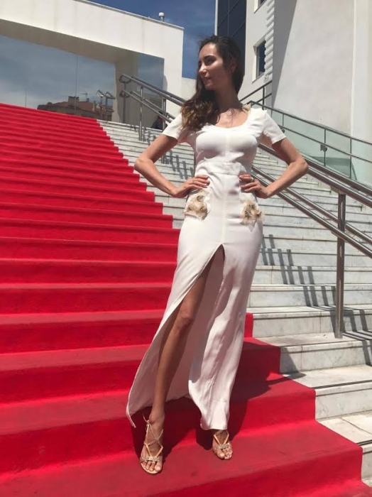 Галина Голованова в платье питерского бренда Chari