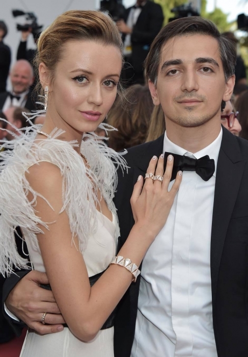 Наталья Османн в платье Yana Raskovalova и Мурад Османн