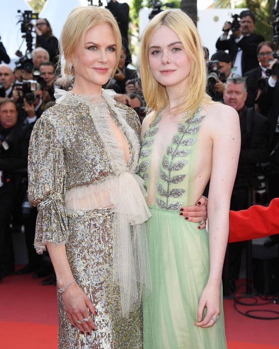 Николь Кидман в Rodarte и Эль Фаннинг в Gucci