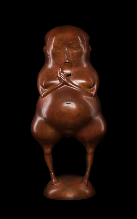 Даши Намдаков. Мадонна с птичкой. 2011. Бронза литье