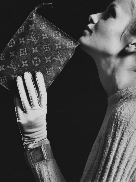 Культовая модель 60-х Твигги в кампейне Louis Vuitton, 1967 год