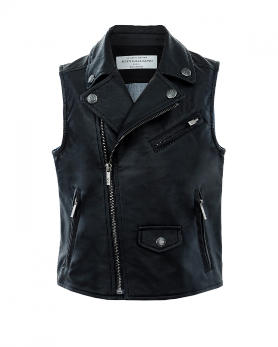 Кожаная куртка для мальчика John Galliano