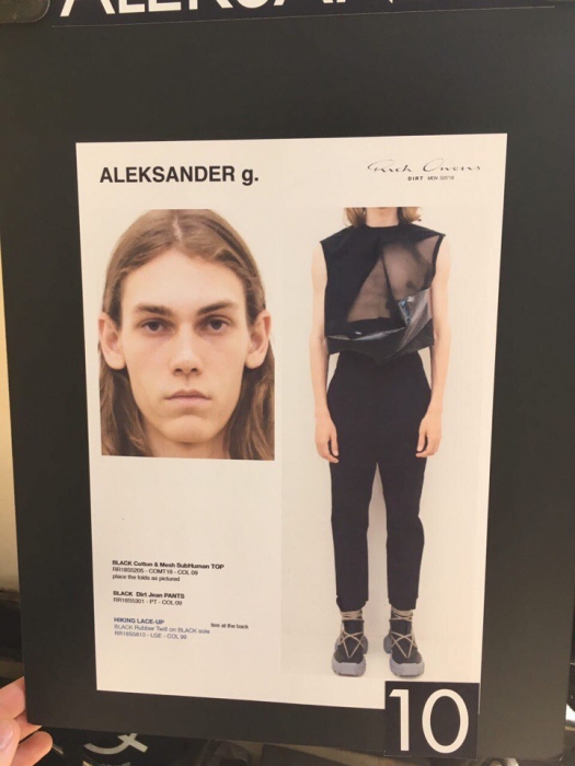 Показ Rick Owens, весна-лето 2018