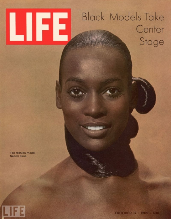 Модель Наоми Симс на обложке Life, 1969 год