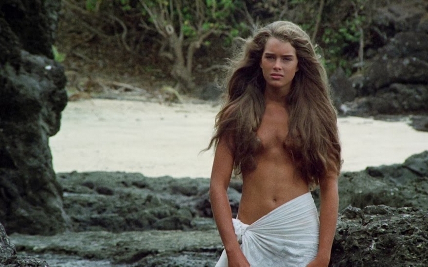 Брук Шилдс в фильме «Голубая Лагуна», 1980