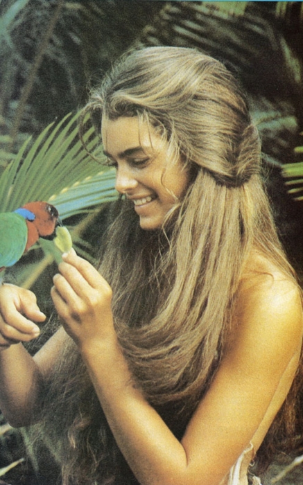 Брук Шилдс в фильме «Голубая Лагуна», 1980