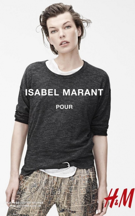 Милла Йовович в рекламной кампании H&M x Isabel Marant, 2013