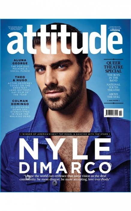 Найл ДиМарко на обложке журнала Attitude, 2016 год