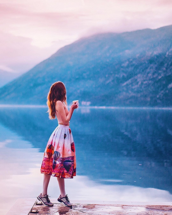 Фотографии Кристины Макеевой на юбке