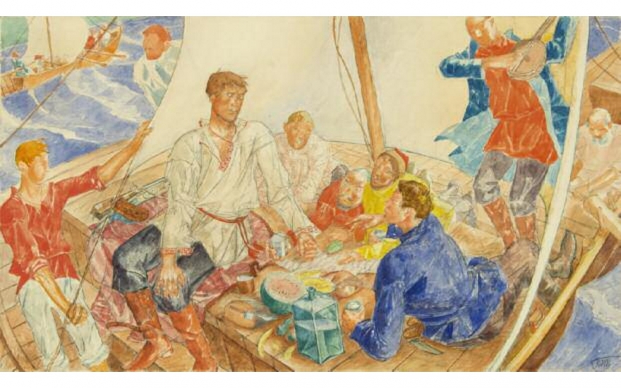 Кузьма Петров-Водкин. Панно «Степан Разин». 1918 год