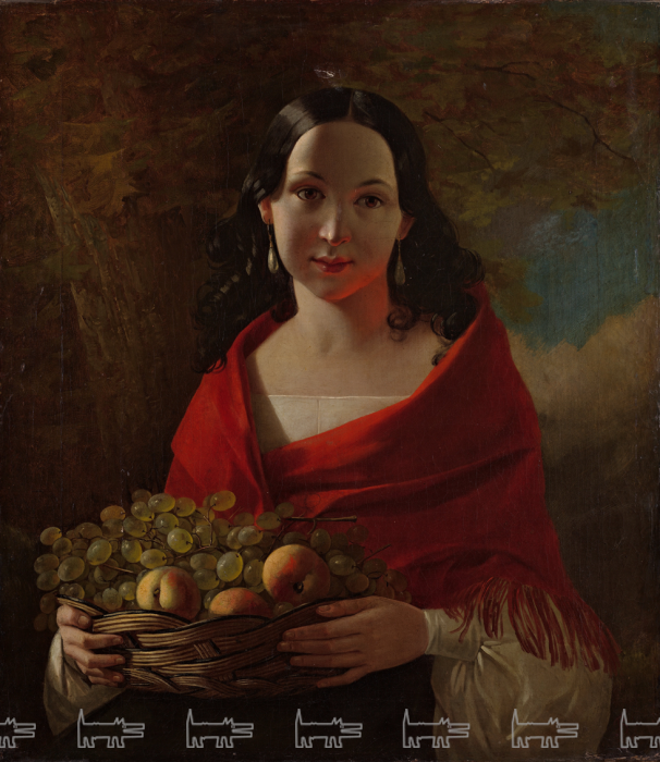 А. Тыранов, "Девушка с фруктами". 1830-е