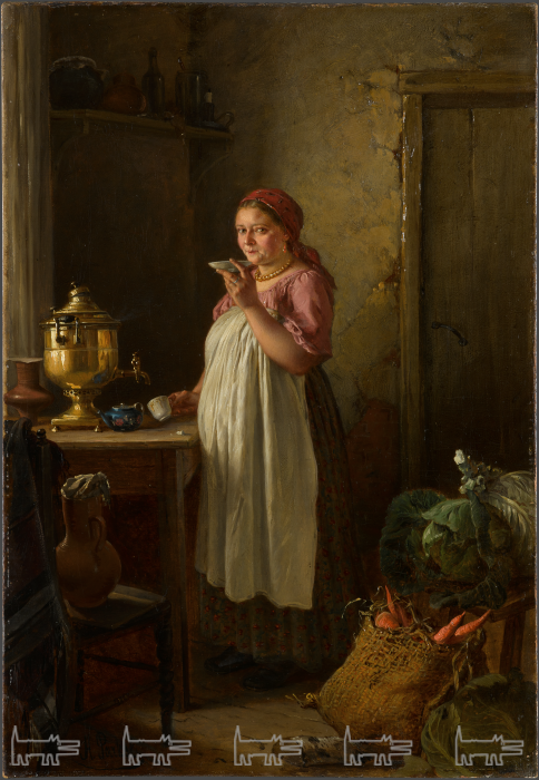 Н. Рачков, "Кухарка". 1870-е