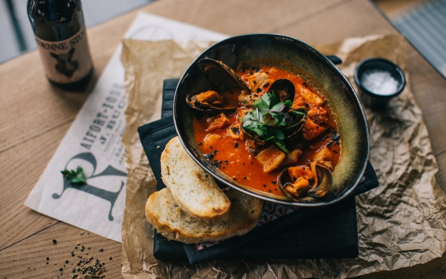 Ватерзой с морепродуктами (пабы Brugge, Bruxelles, Waterloo и Gent)