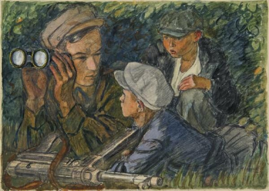 Алексей Пахомов "Разведчики", 1941