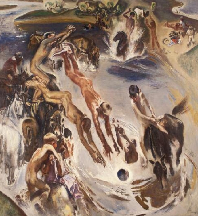 Евсей Моисеенко "На реке", 1975