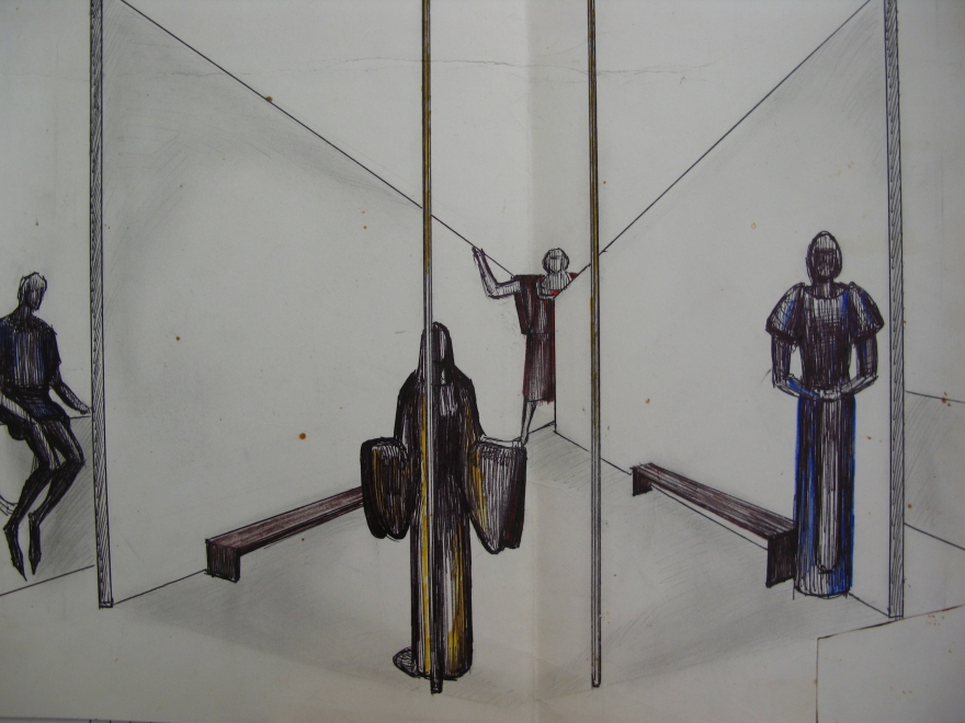 Эскиз к спектаклю "Ромео и Джульетта"