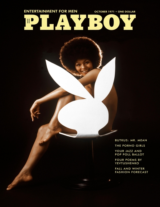Первая темнокожая героиня обложки Playboy Дарин Стерн, 1971 год