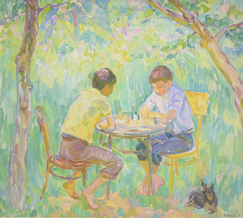 Евгения Антипова "Шахматисты", 1980