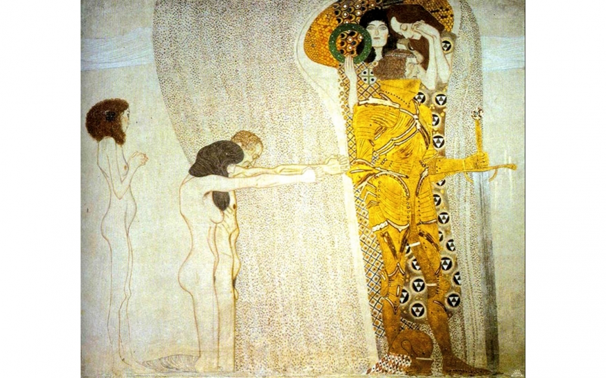 Густав Климт, «Бетховенский фриз. Страдания человечества», 1902 год