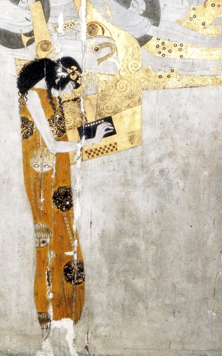 Густав Климт, «Бетховенский фриз. Фрагмент», 1902 год