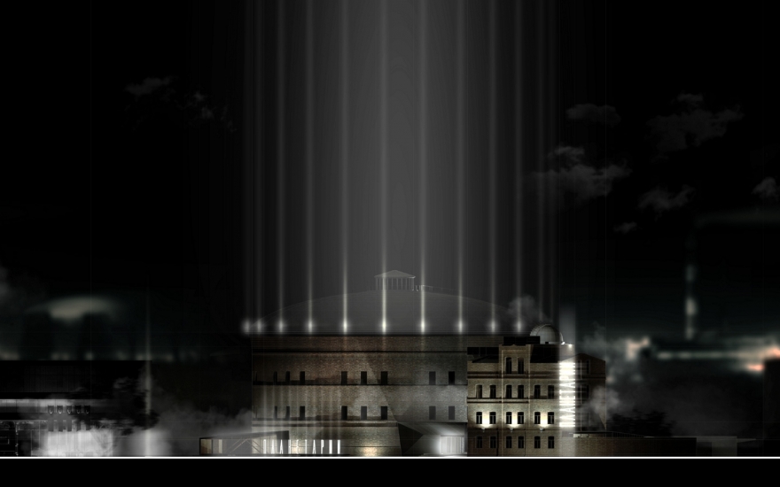 Проект газгольдера для хранения светильного газа разработал в конце 1850-х Рудольф Богданович Бернгард, первый директор Института гражданских