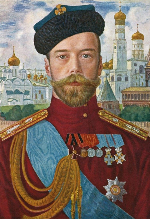 Николай II, худ. Борис Кустодиев, 1915 год
